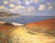 Claude Monet Path in the Wheat Fields at Pourville Spain oil painting artist